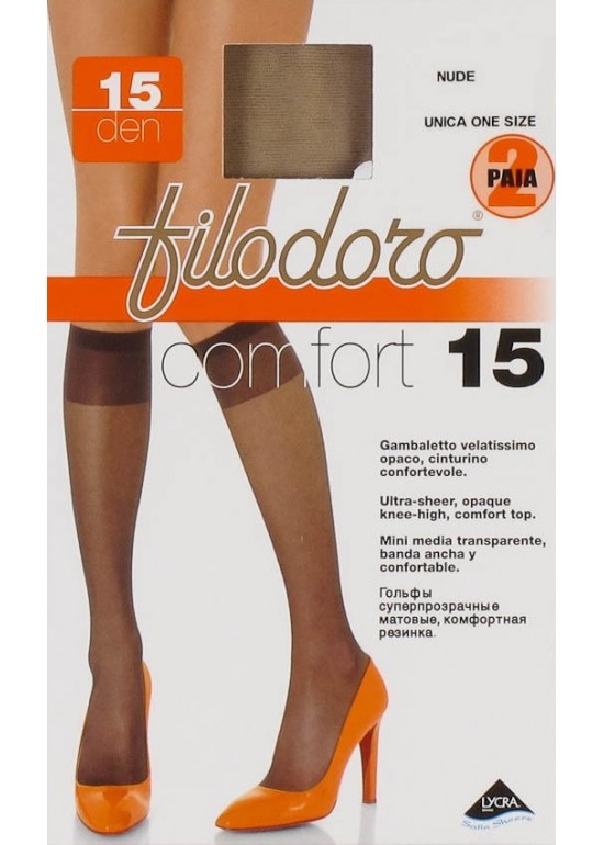 FILODORO Gambaletto Confort 15 DENARI ( Conf. 2 Paia )